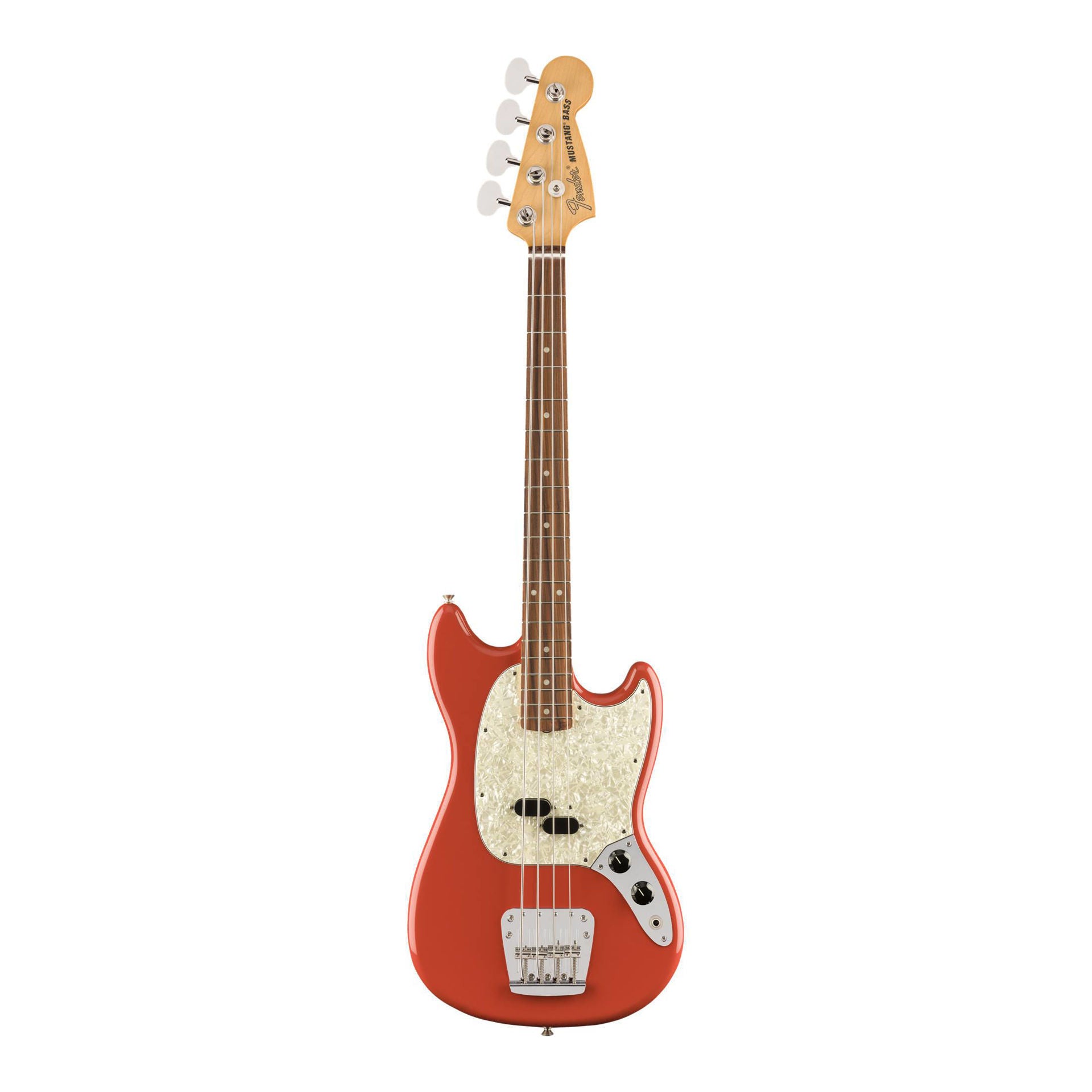 Fender Vintera 60s Mustang Bass Guitar w/Pau Ferro Fretboard - Fiesta Red