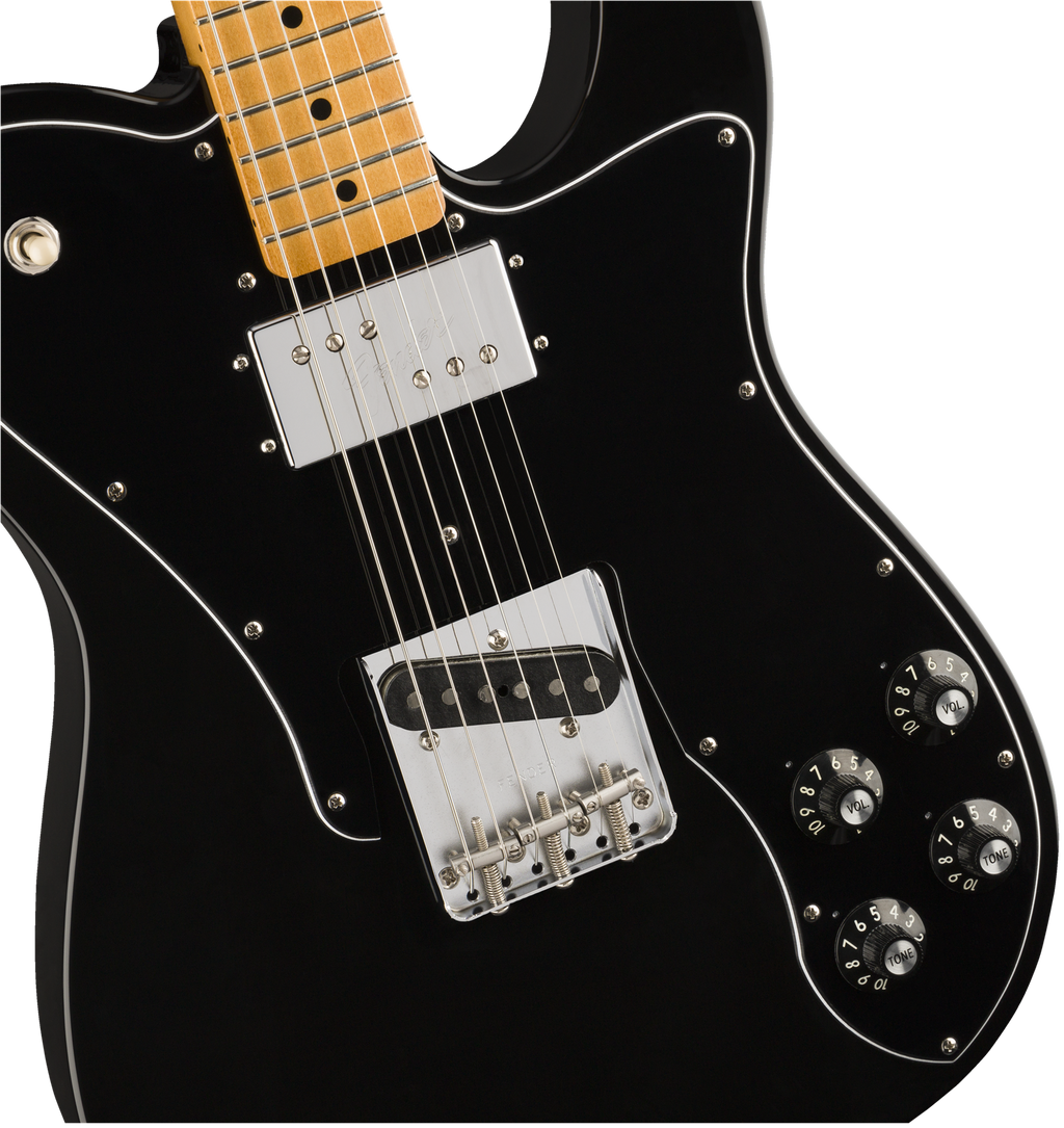 Fender Vintera 70s Telecaster Custom Electric Guitar w/Maple Fretboard - Black