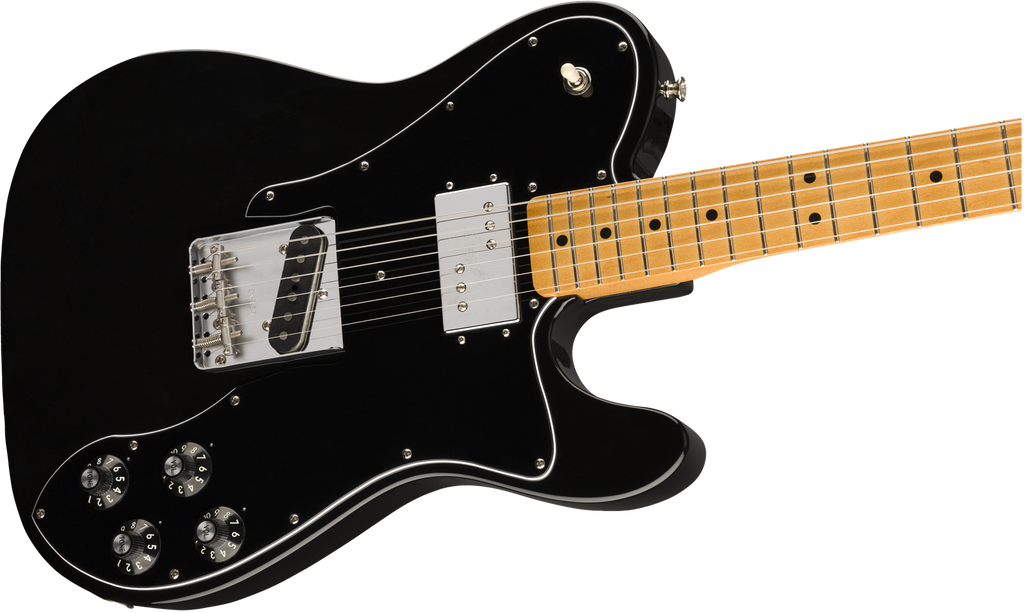 Fender Vintera 70s Telecaster Custom Electric Guitar w/Maple Fretboard - Black