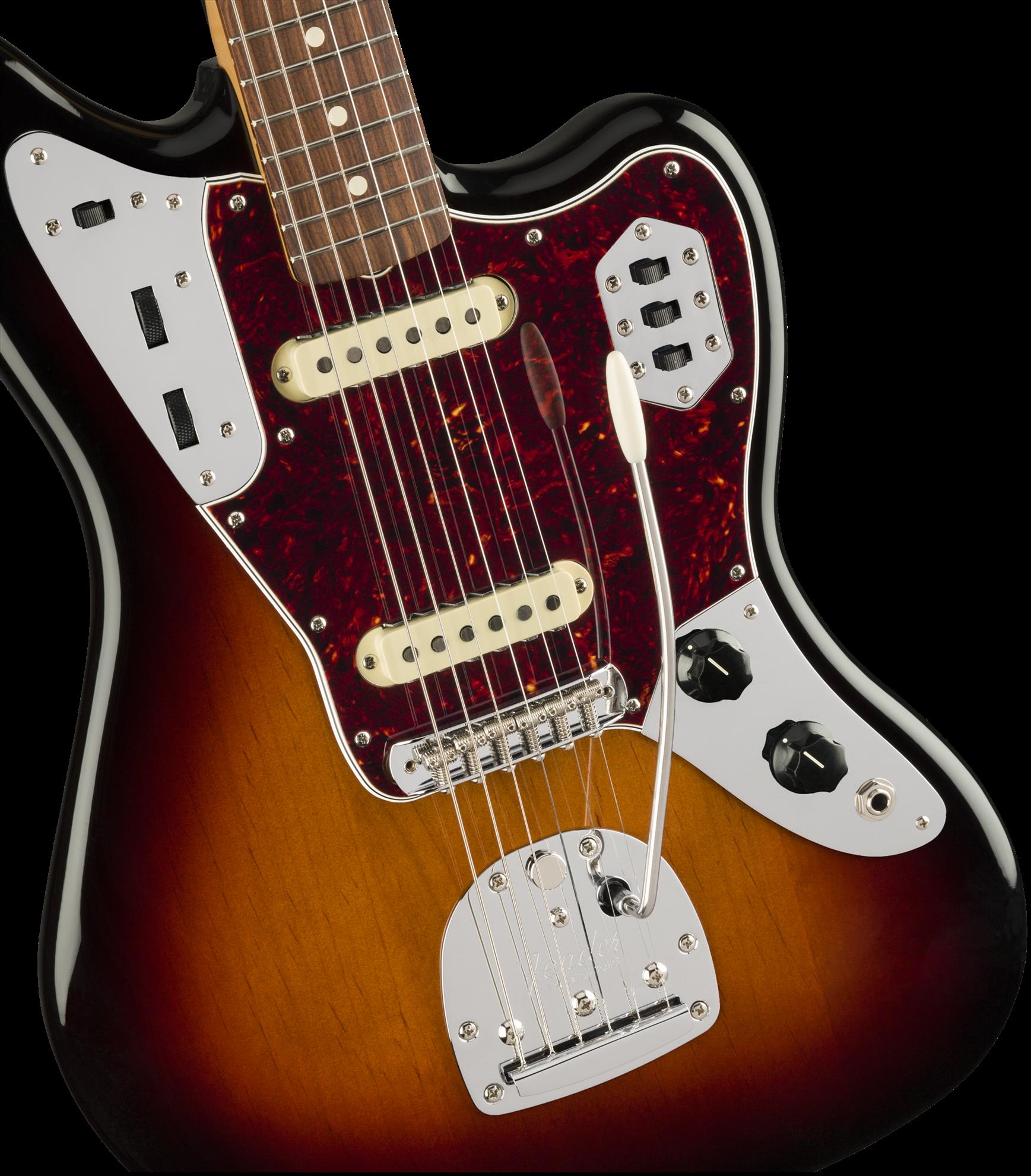 Fender Vintera 60s Jag Electric Guitar w/Pau Ferro Fretboard - 3 Colour Burst