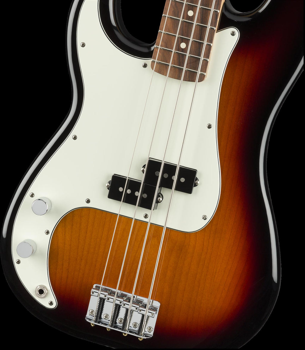 Fender Player Left-Handed Precision Bass w/Pau Ferro Fretboard - 3-Colour Sunburst