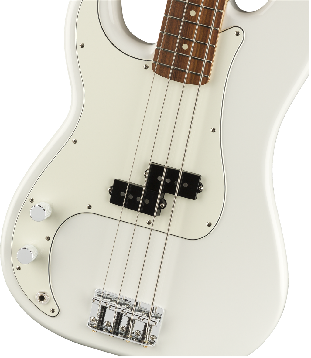 Fender Player Left-Handed Precision Bass w/Pau Ferro Fretboard - Polar White