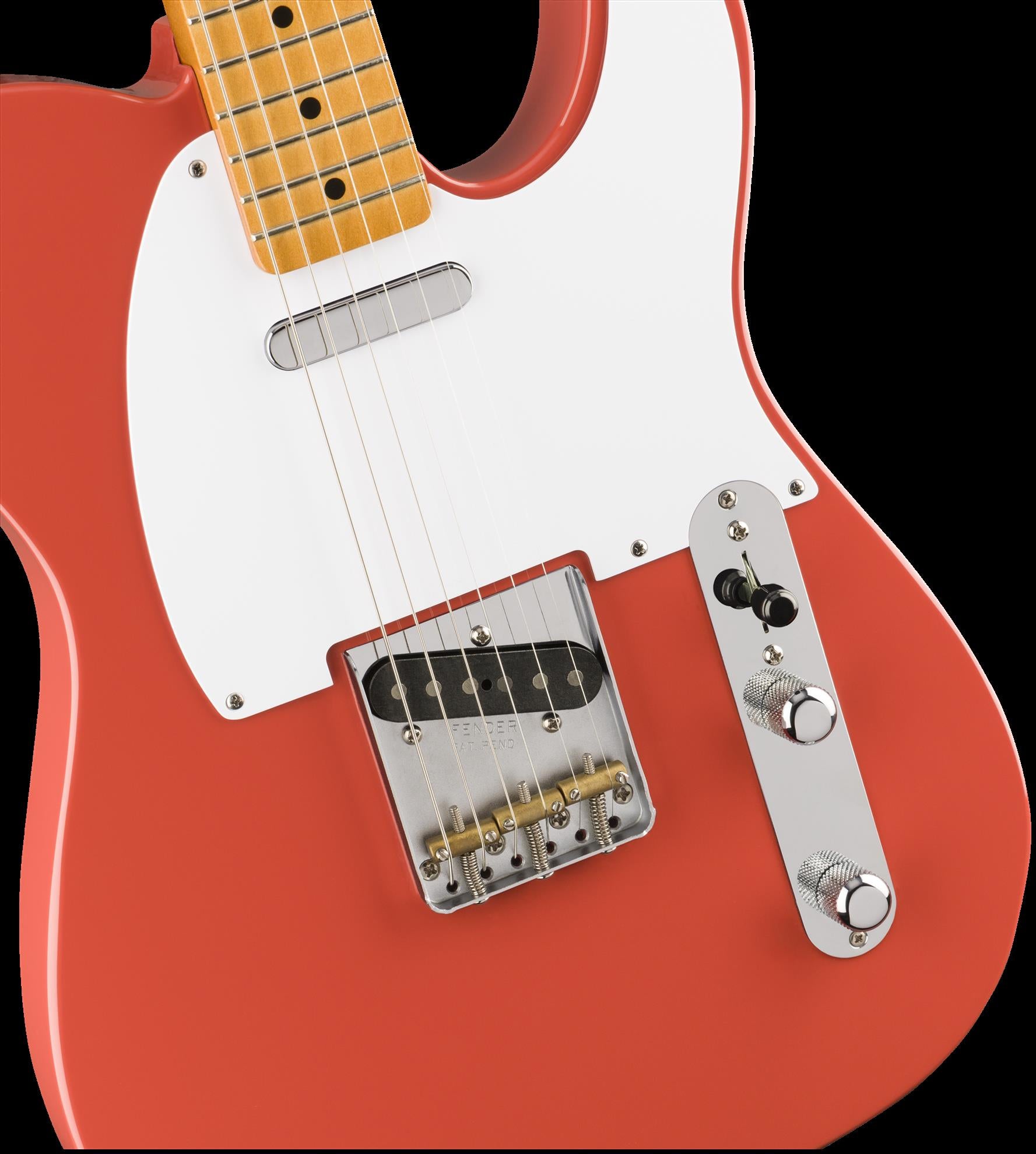 Fender Vintera 50s Telecaster Electric Guitar w/Maple Fretboard - Fiesta Red