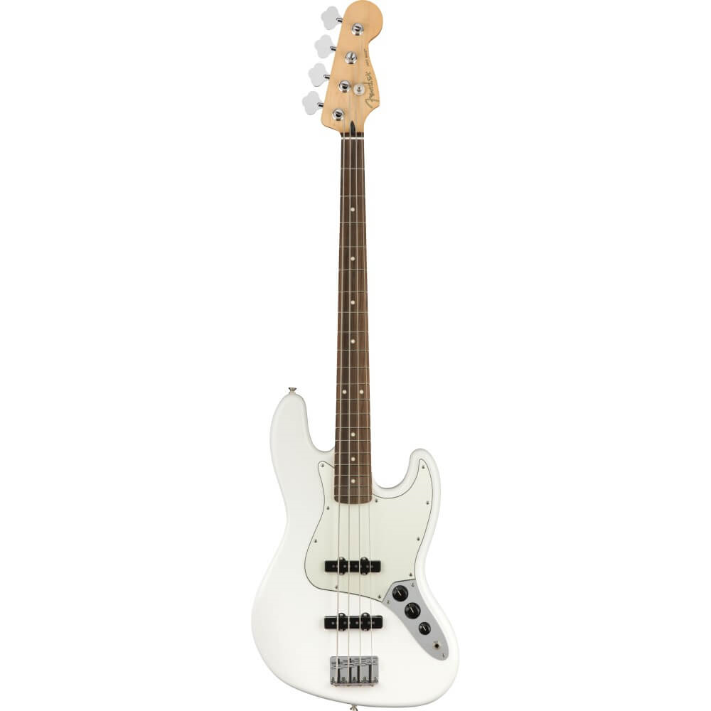 Fender Player Jazz Bass Guitar w/Pau Ferro Fretboard - Polar White