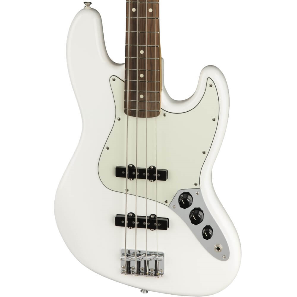 Fender Player Jazz Bass Guitar w/Pau Ferro Fretboard - Polar White