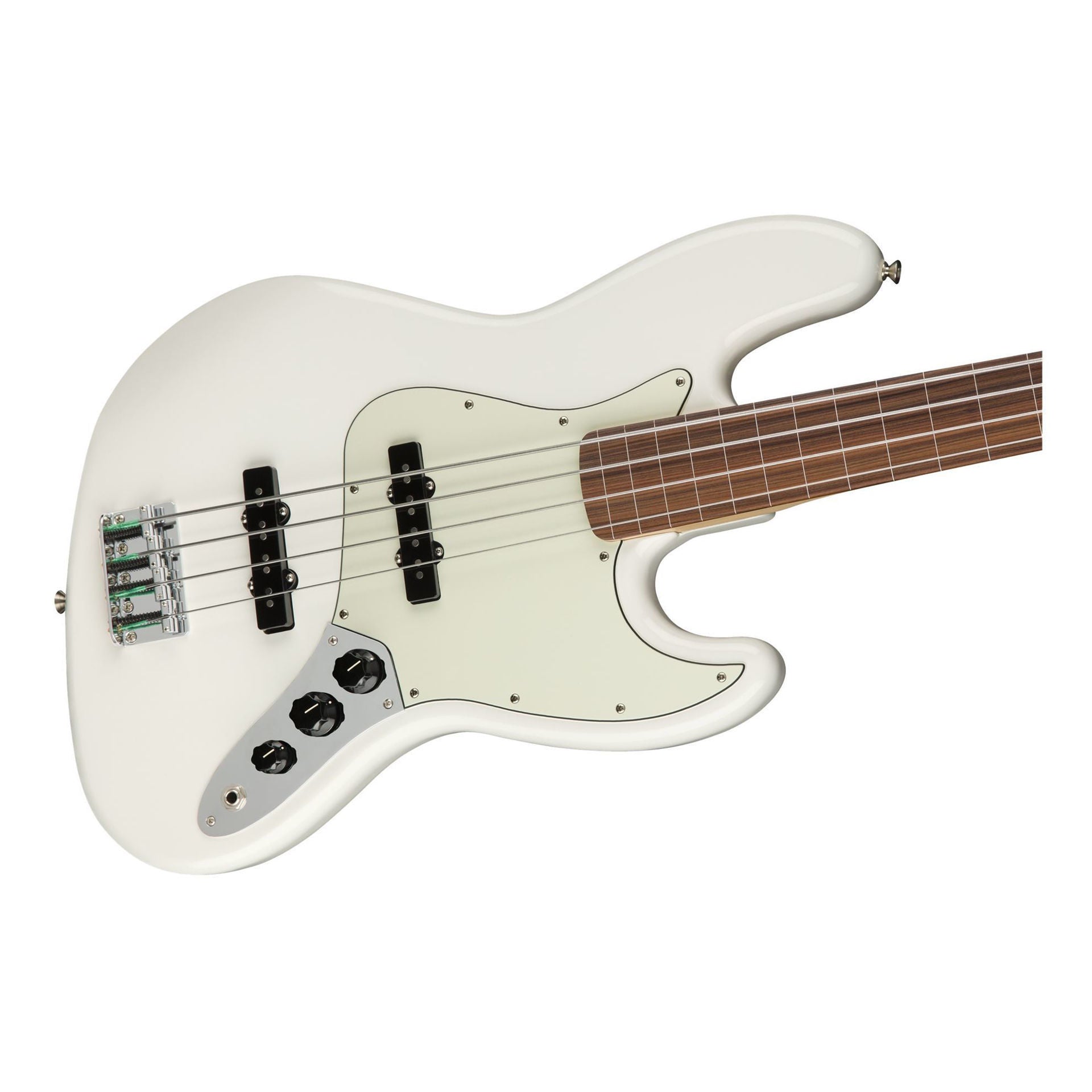 Fender Player Jazz Fretless Bass Guitar w/Pau Ferro Fretboard - Polar White