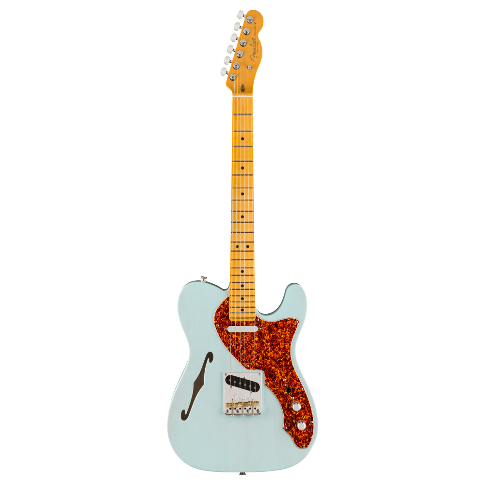 Fender Limited American Professional II Telecaster Thinline, Maple Fingerboard, Transparent Daphne Blue