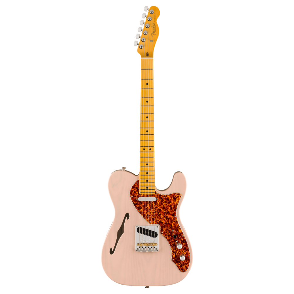 Fender Ltd American Professional II Telecaster Thinline, Maple Fingerboard, Transparent Shell Pink
