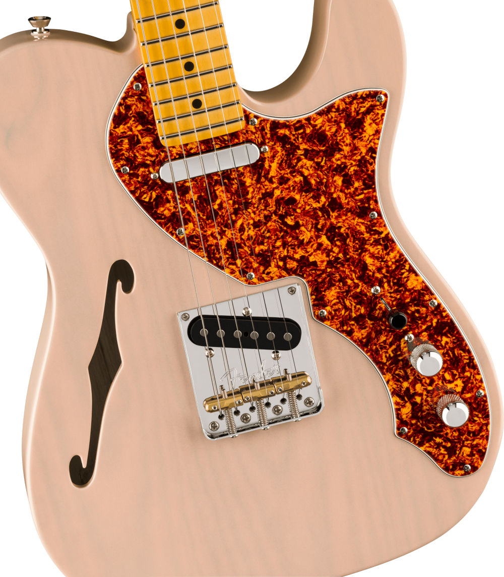 Fender Ltd American Professional II Telecaster Thinline, Maple Fingerboard, Transparent Shell Pink
