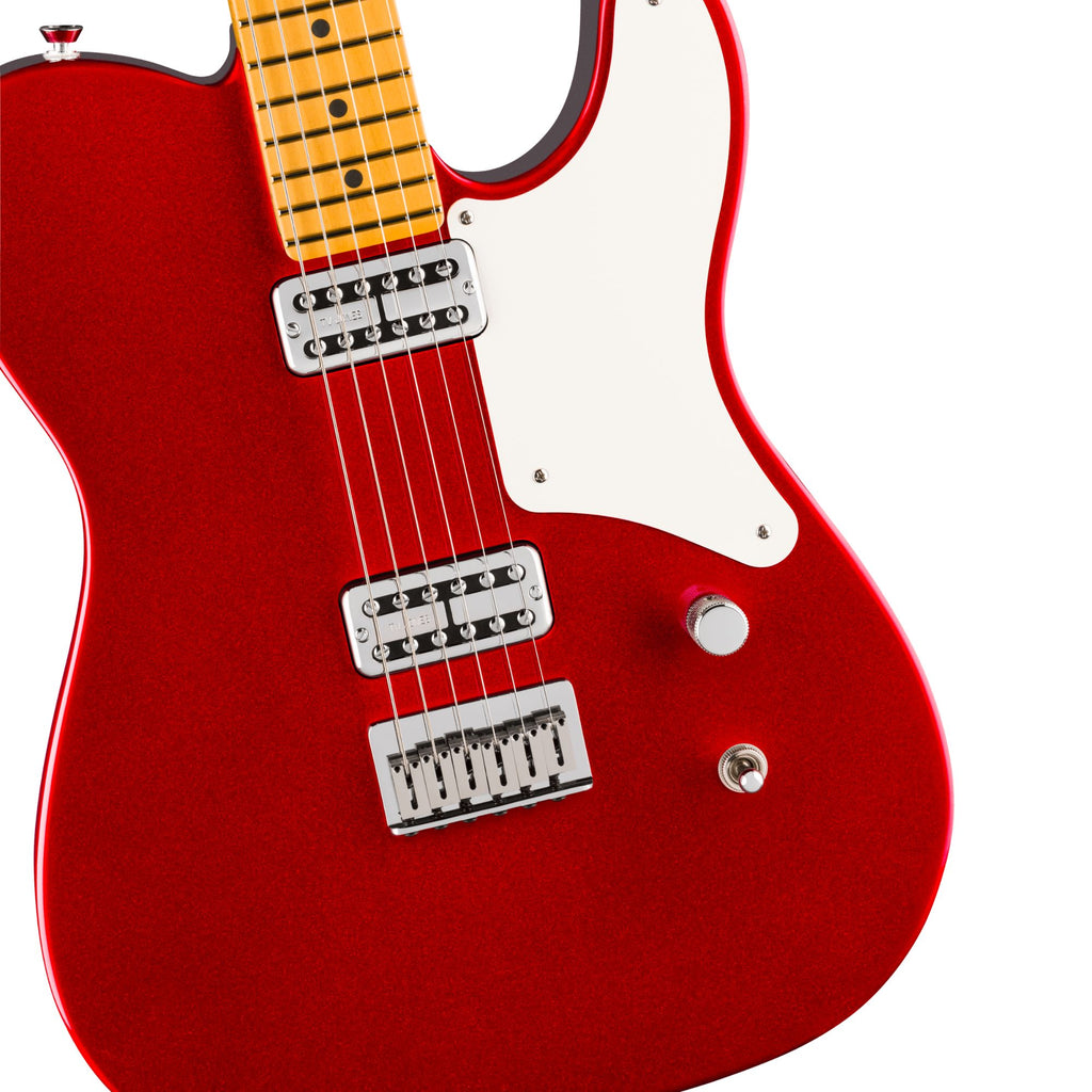 Fender 75th Anniversary American Professional Classic Cabronita Telecaster electric guitar with maple fingerboard in Candy Apple Red.