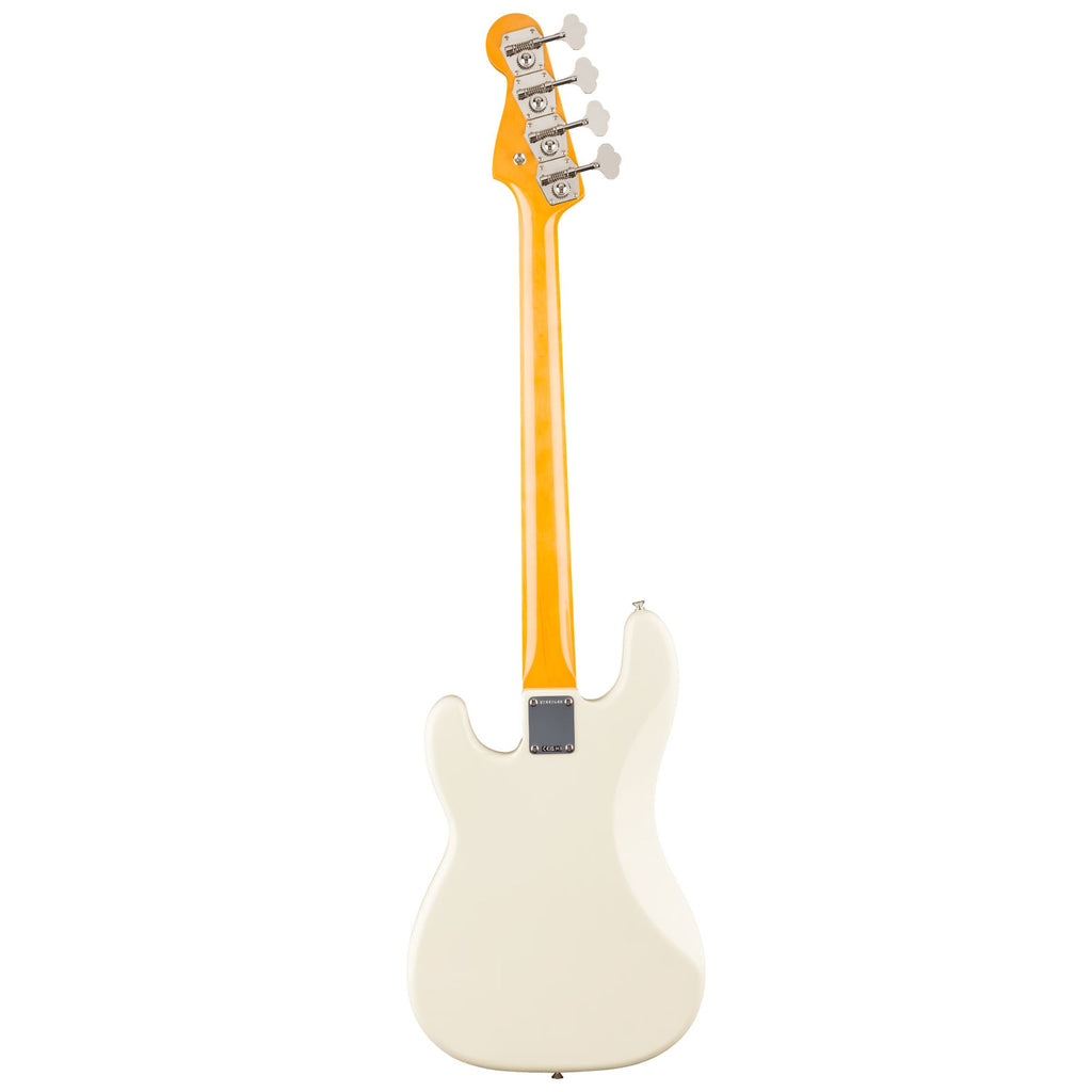 Fender American Vintage II 1960 Precision Bass RW FB in Olympic White, electric bass guitar with vintage styling and rosewood fingerboard.