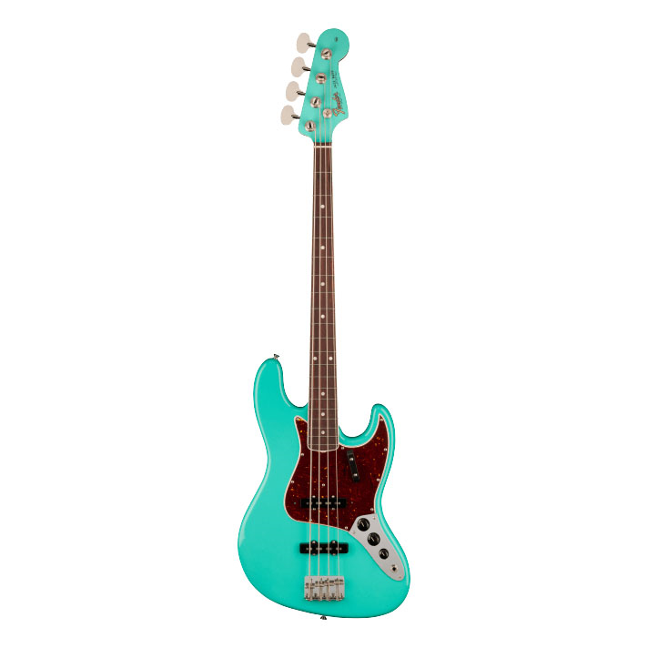 Fender American Vintage II 1966 Jazz Bass Electric Guitar w/Rosewood Fretboard - Sea Foam Green