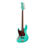 Fender American Vintage II 1966 Left-handed Jazz Bass Electric Guitar with Rosewood Fretboard in Sea Foam Green