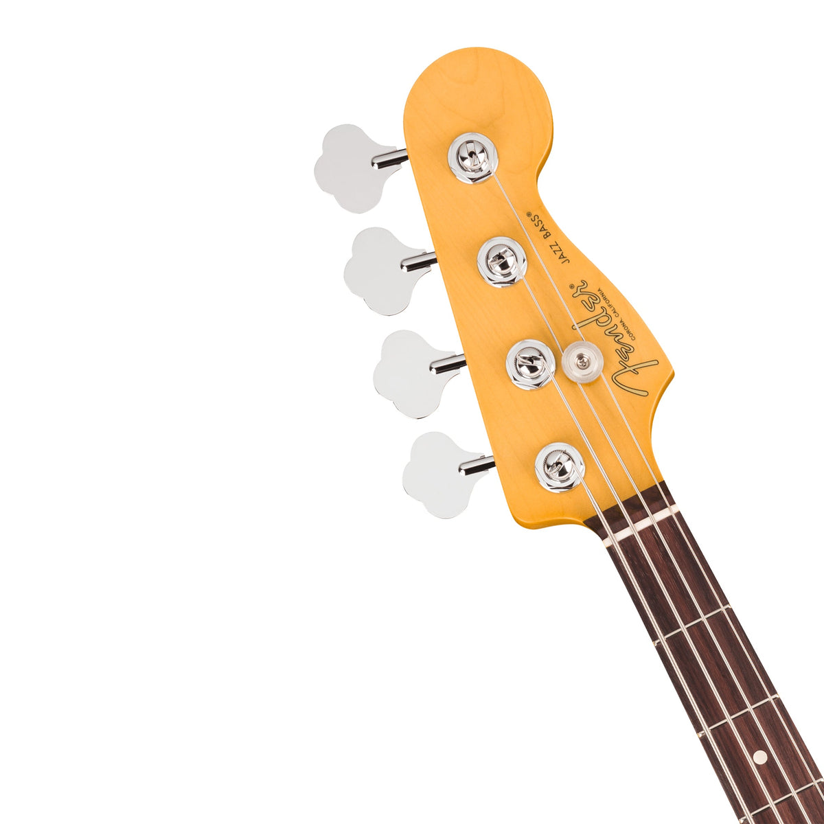 Fender American Pro Jazz Bass RW in 3-Color Sunburst finish, electric bass guitar with rosewood fingerboard and classic design.