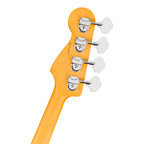 Fender American Pro Jazz Bass RW in 3-Color Sunburst with maple fretboard and dual pickups, hanging on a stand.