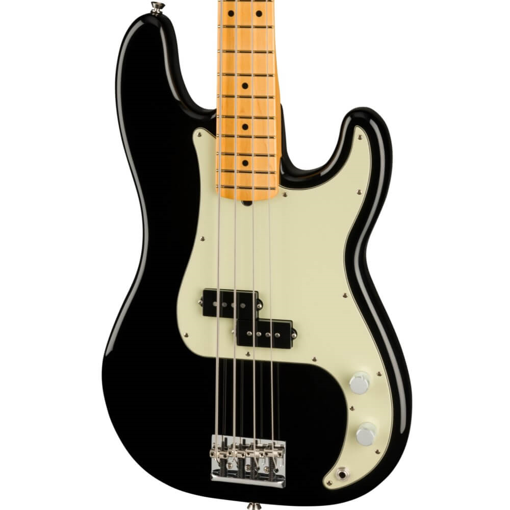 Fender American Professional II Precision Bass Guitar w/Maple Fretboard - Black