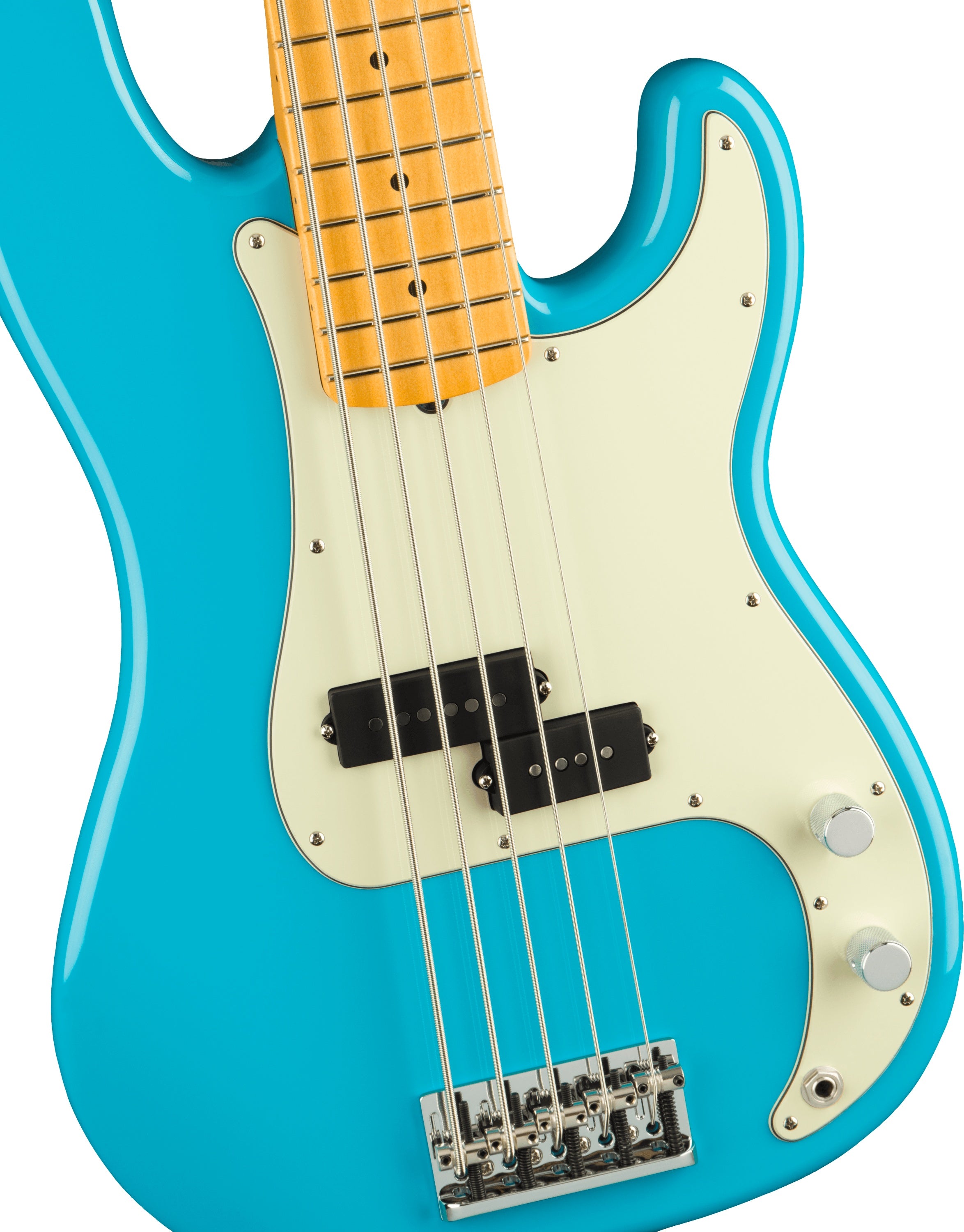 Fender American Professional II P Bass Guitar V w/Maple Fretboard - Miami Blue