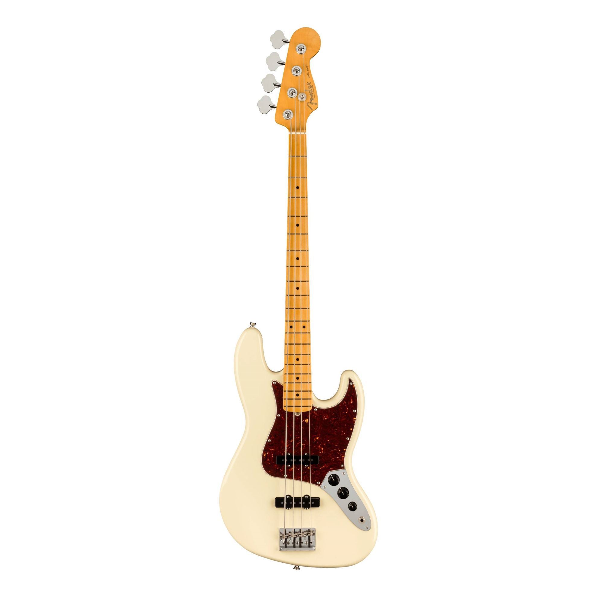 Fender American Professional II Jazz Bass Guitar w/Maple Fretboard - Olympic White