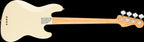 Fender American Professional II Jazz Bass LH with rosewood fretboard in Olympic White, showcasing its sleek body and hardware details.