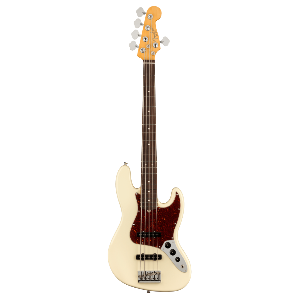 Fender American Professional II Jazz Bass V with Rosewood Fretboard in Olympic White