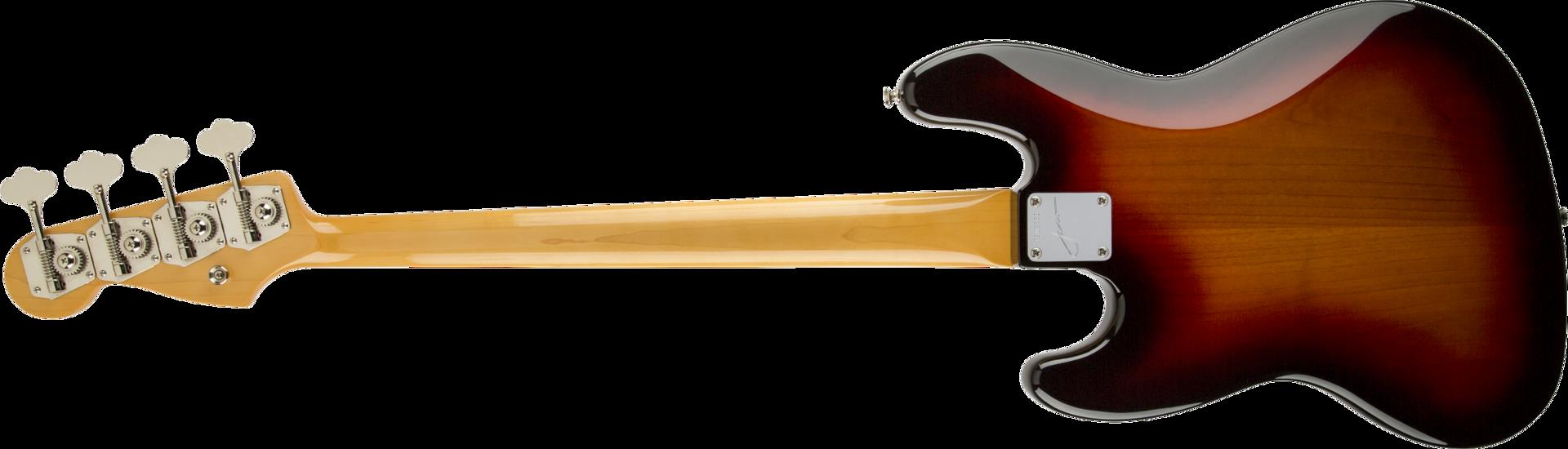 Fender Jaco Pastorius Jazz Fretless Bass Guitar w/Pau Ferro Fretboard - 3 Colour Burst