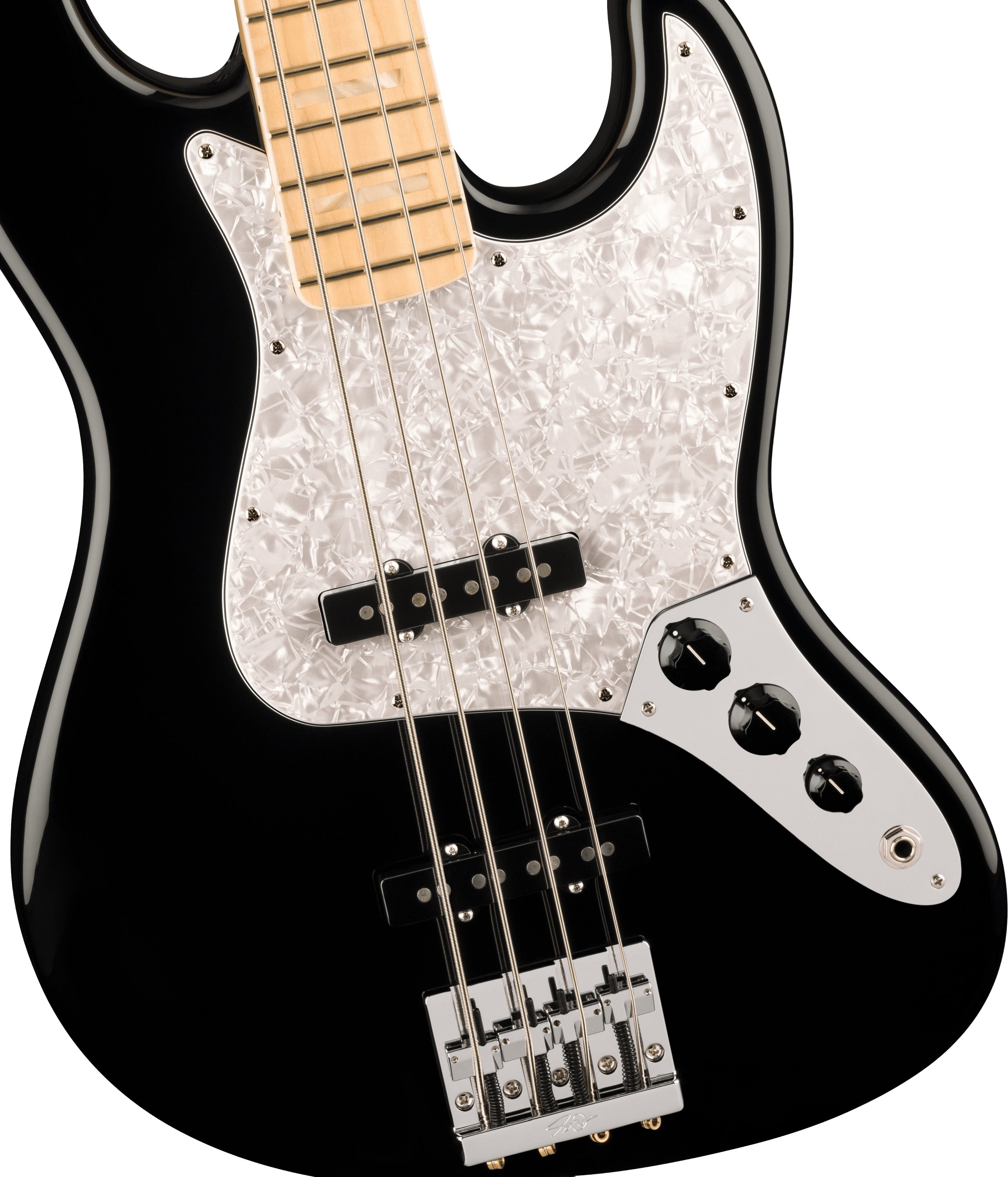 Fender U.S.A. Geddy Lee Jazz Bass w/Maple Fretboard - Black