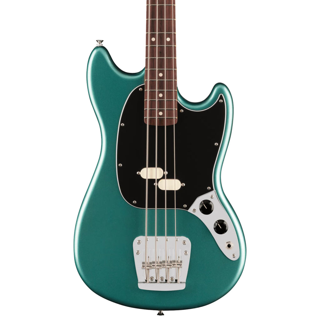 Fender American Pro Classic Mustang Bass RW FB - Faded Sherwood Green Met.
