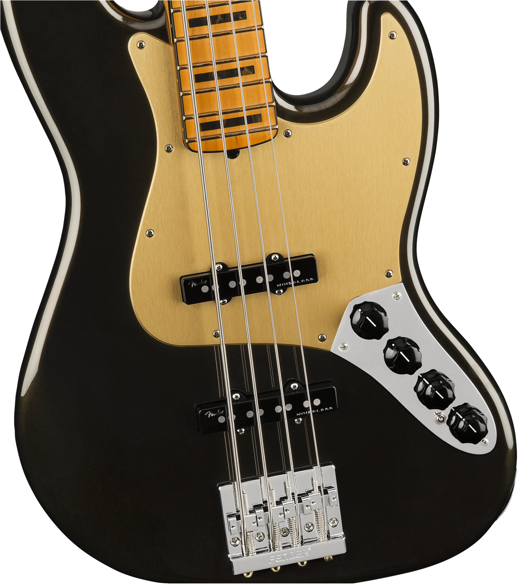 Fender American Ultra Jazz Bass w/Maple Fretboard - Texas Tea