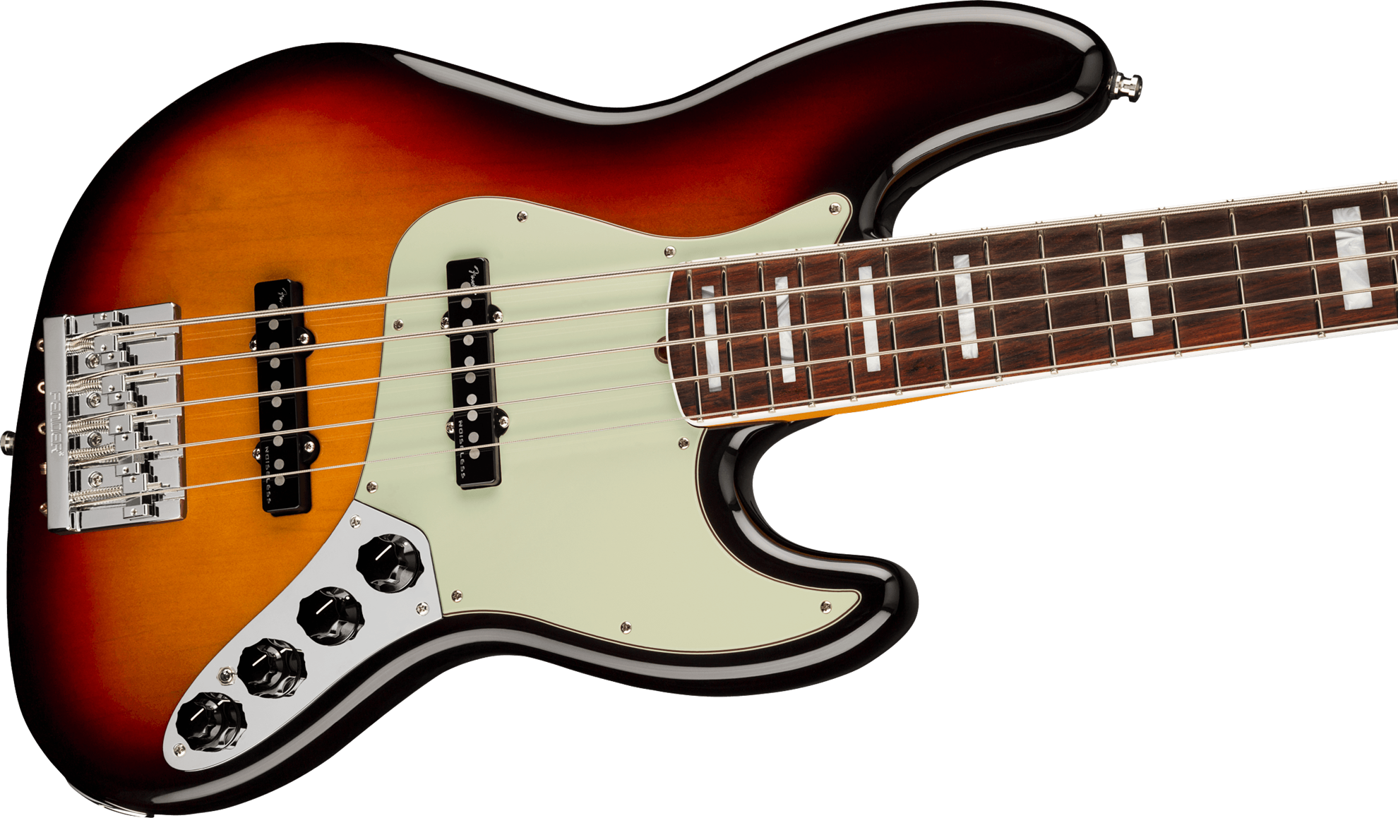 Fender American Ultra Jazz Bass Guitar V w/Rosewood Fretboard - UltraBurst