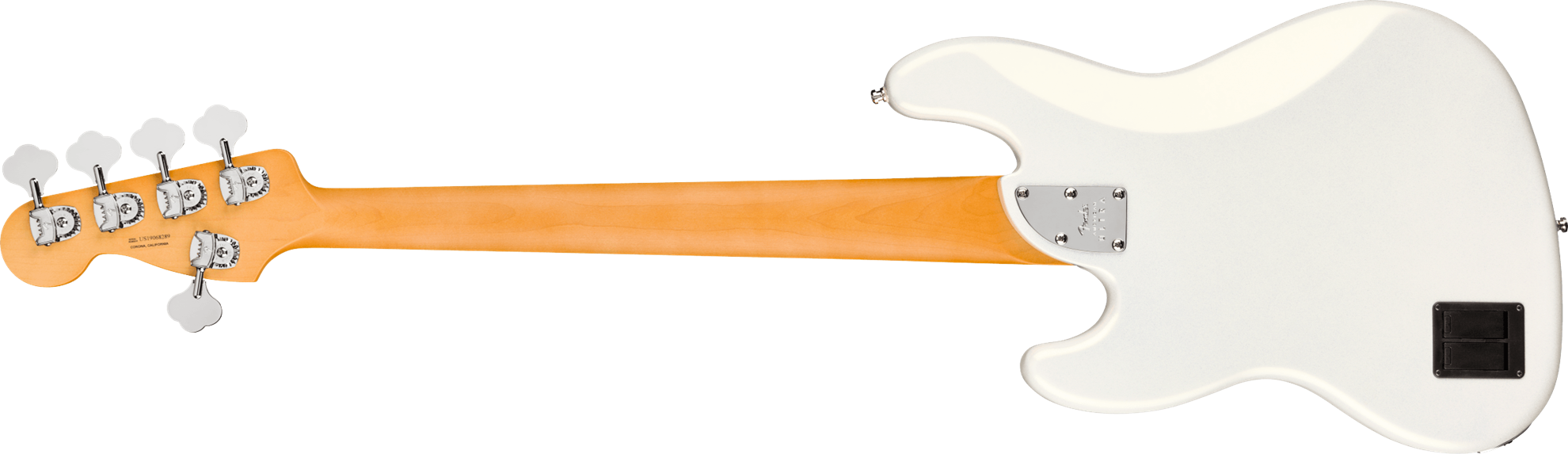 Fender American Ultra Jazz Bass Guitar V w/Maple Fretboard - Arctic Pearl