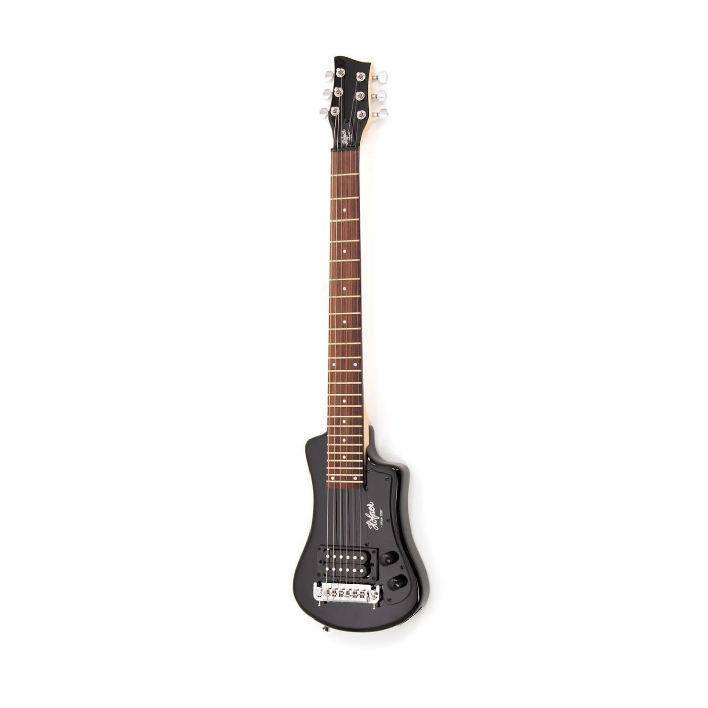 Hofner Shorty Electric Guitar with Gig Bag - Black