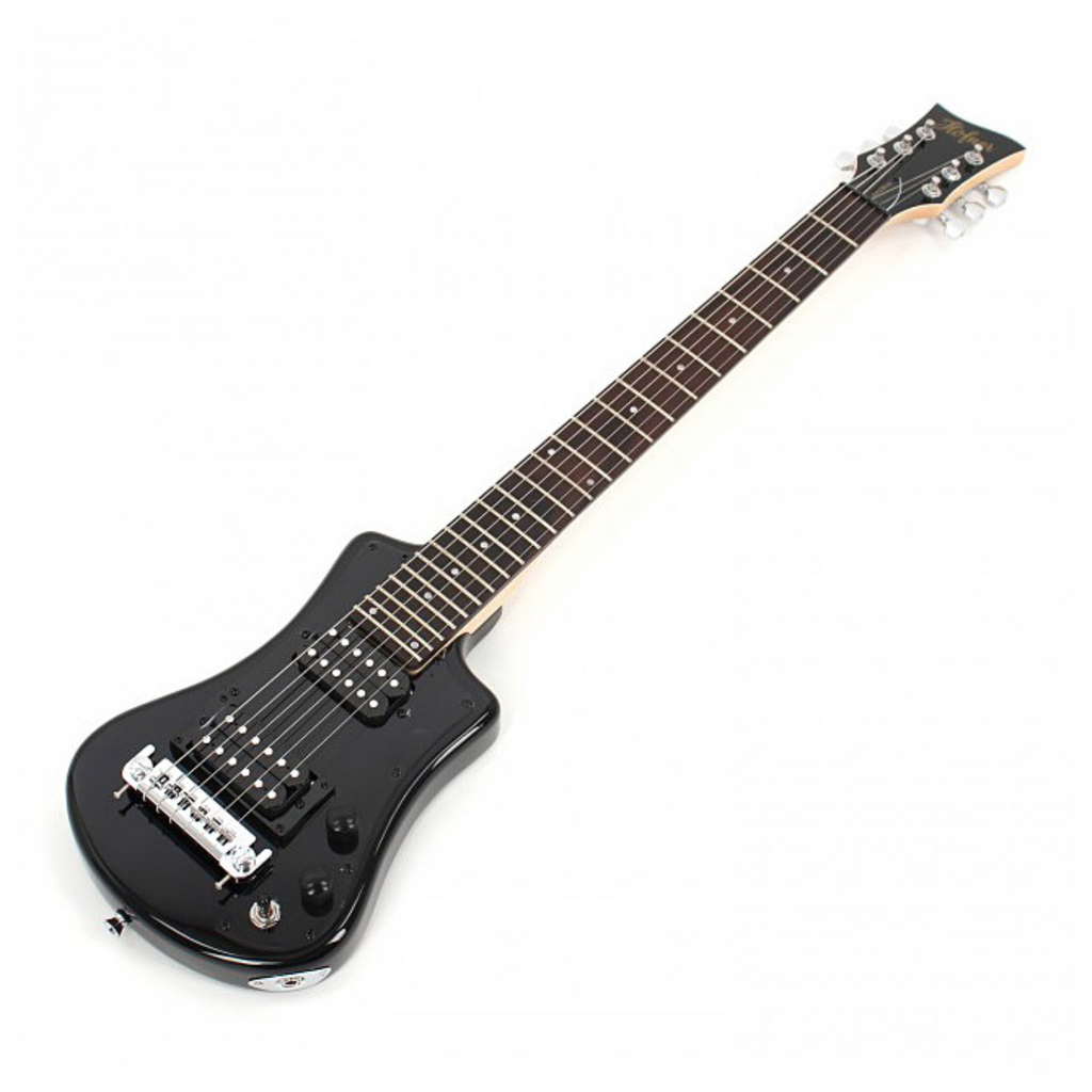 Hofner Deluxe Shorty Electric Guitar with Gig Bag - Black
