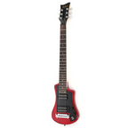 Hofner Deluxe Shorty Electric Guitar with Gig Bag - Red