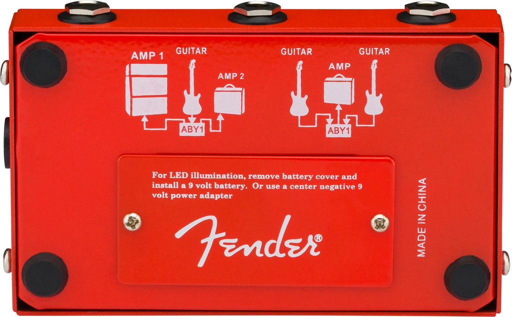 Fender 2 Switch ABY Pedal Red