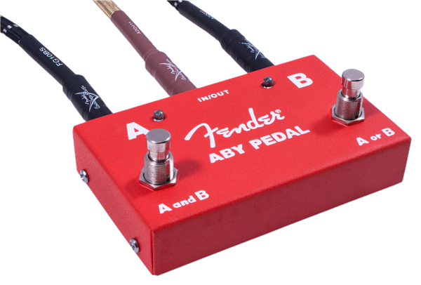 Fender 2 Switch ABY Pedal Red