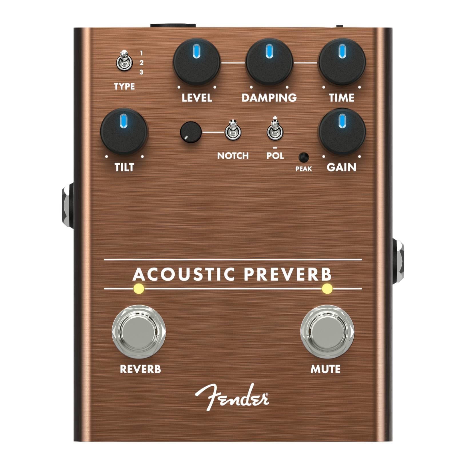Fender Acoustic Preamp/Reverb Guitar Effect Pedal