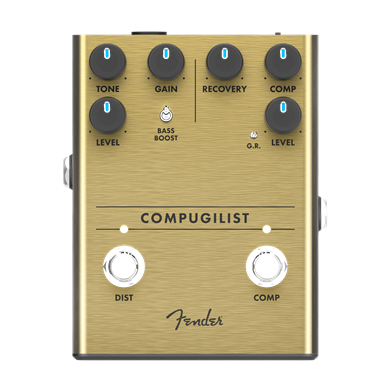 Fender Compugilist Compressor/Distortion Guitar Effect Pedal