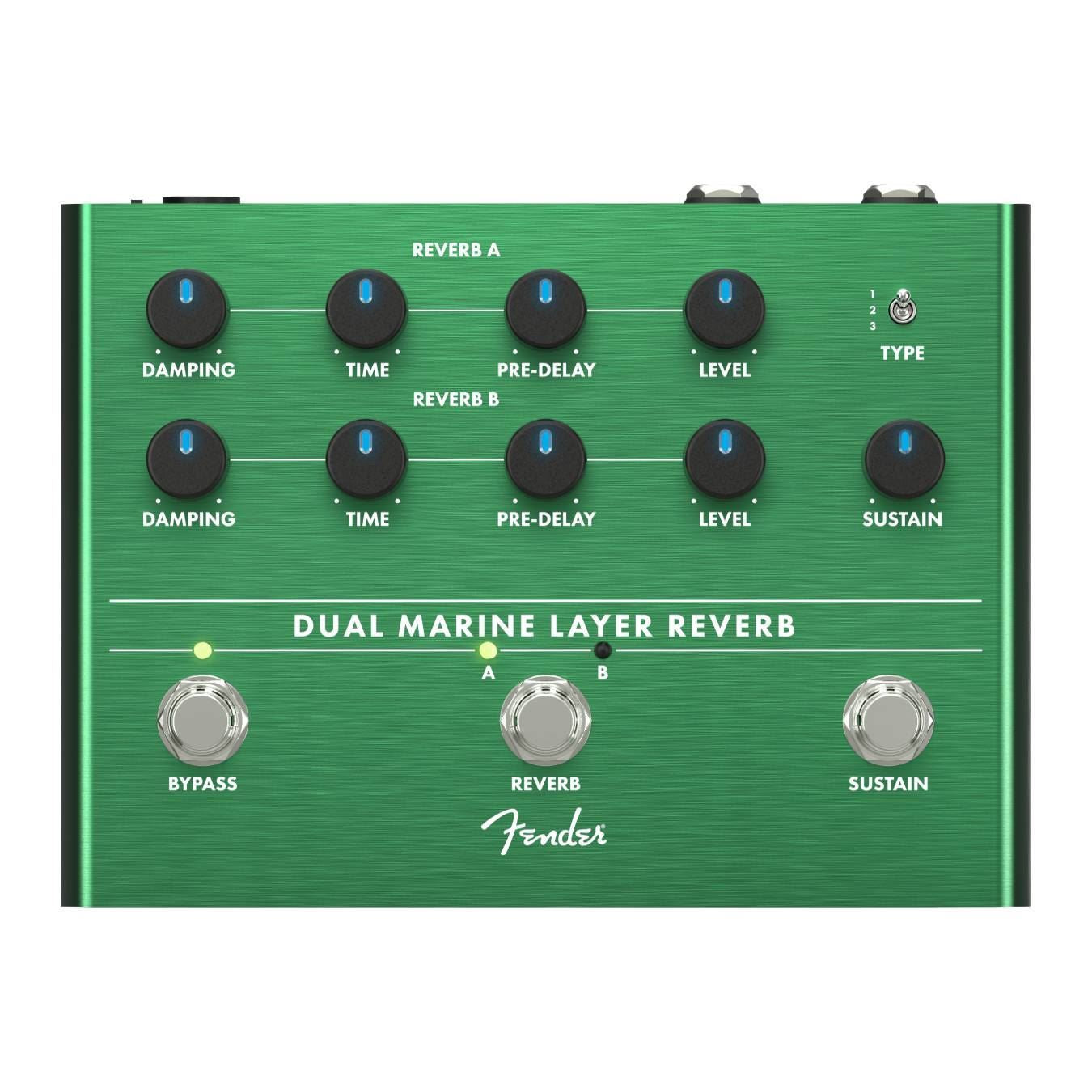 Fender Dual Marine Layer Reverb Guitar Effect Pedal