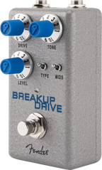 Fender Hammertone Breakup Drive effects pedal for guitar, showcasing its sturdy metal enclosure and control knobs.