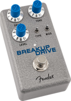 Fender Hammertone Breakup Drive effects pedal with black and silver finish, featuring control knobs and input/output jacks.