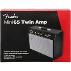 Fender Mini 65 Twin Amp Combo Guitar Amplifier with vintage-style control panel and compact design for portable sound.