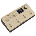 Fender Switchboard Effects Operator multi-effect pedal with multiple controls and colorful LED indicators for guitar sound modulation.