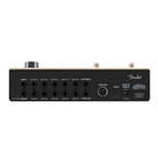 Fender Switchboard Effects Operator multi-effect pedal, featuring various colorful knobs and switches for guitar sound modulation.