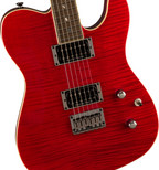 Fender Special Edition Custom Telecaster FMT HH Guitar w/Laurel Fretboard - Crimson Red Trans