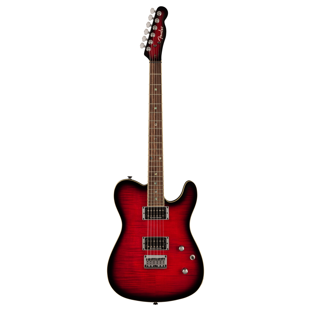 Fender Special Edition Custom Telecaster FMT HH Guitar with Laurel Fretboard - Black Cherry Burst