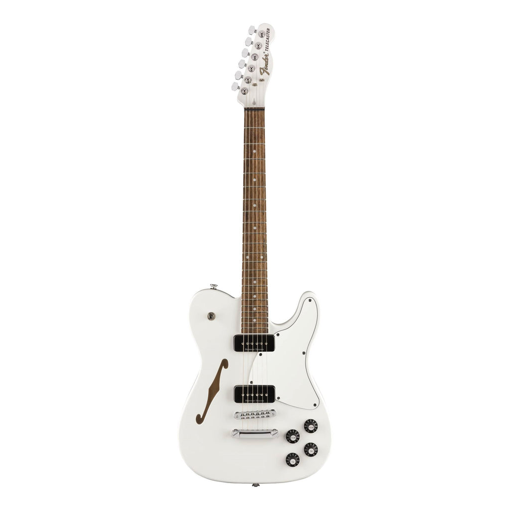 Fender Jim Adkins JA 90 Telecaster Thinline Electric Guitar w/Laurel Fretboard - White