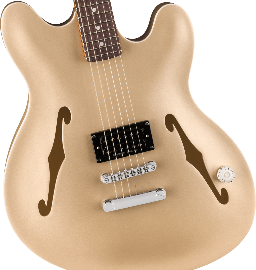 Fender Tom Delonge Starcaster Rosewood Fingerboard Satin Shoreline Gold