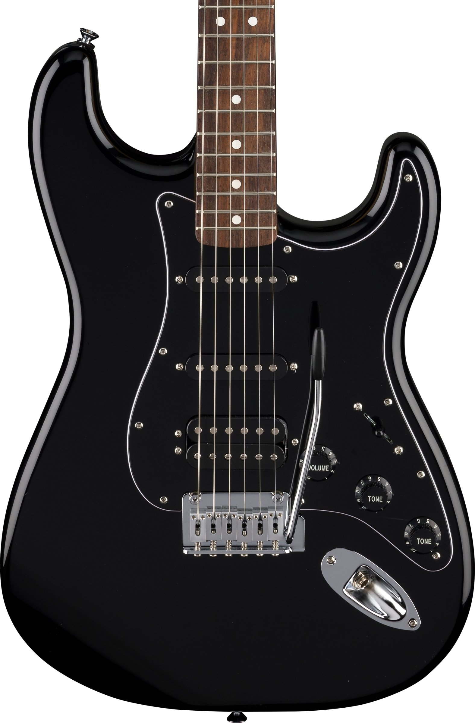 Fender Standard Stratocaster HSS Laurel FB Black Pickguard Black