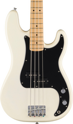 Fender Standard Precision Bass Maple FB Black Pickguard Olympic White