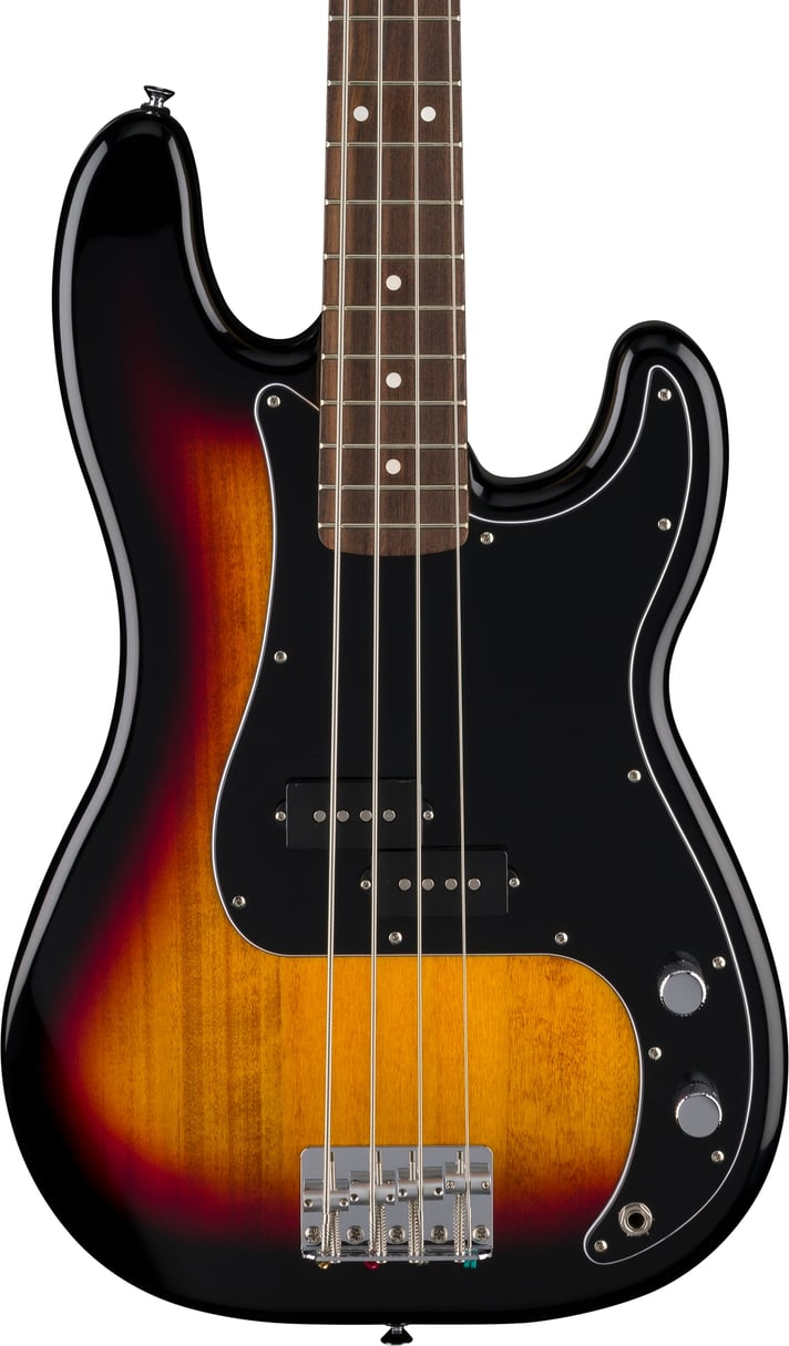 Fender Standard Precision Bass Laurel FB Black Pickguard 3-Color Sunburst